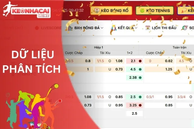 Giới thiệu dữ liệu phân tích của Kèo Nhà Cái